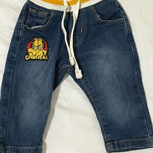 Garfield Denim Jeans with Patch Boys Size 3-6 Months